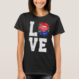 Südafrikanische Fahne-Liebe Südafrikas T-Shirt