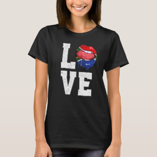 Südafrikanische Fahne-Liebe Südafrikas T-Shirt