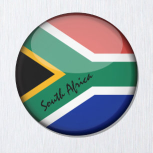 Südafrikanische Flagge & Afrika - Reise-/Sportfans Magnet