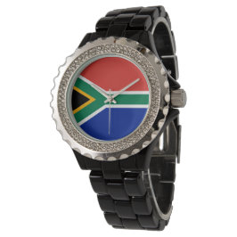 Südafrikanische Flagge Armbanduhr