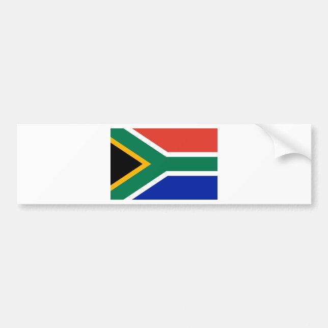 Südafrikanische Flagge Autoaufkleber (Vorne)