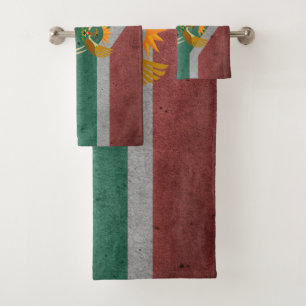Südafrikanische Flagge Badhandtuch Set