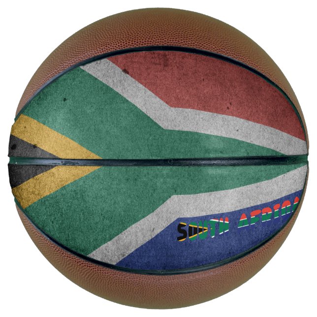 Südafrikanische Flagge Basketball (Vorderseite)