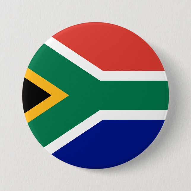 Südafrikanische Flagge Button (Vorderseite)