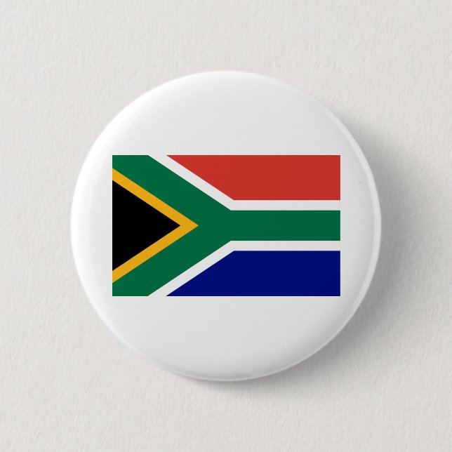 Südafrikanische Flagge Button (Vorderseite)