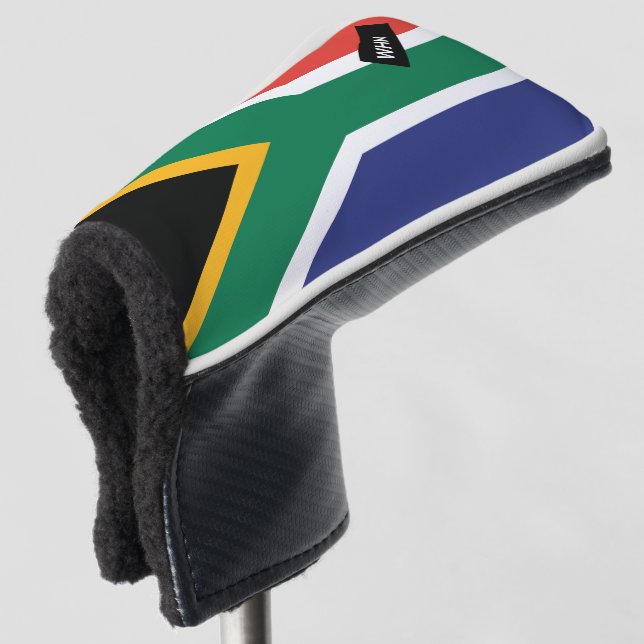 Südafrikanische Flagge - Custom Golf Putter Head C Headcover (3/4 Vorderseite)