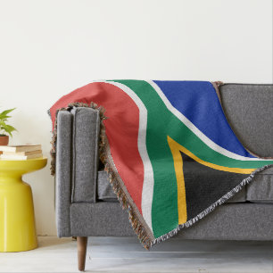 Südafrikanische Flagge Decke