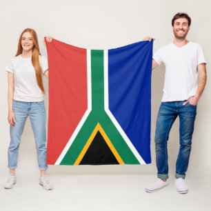 Südafrikanische Flagge Fleecedecke