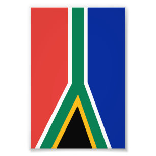 Südafrikanische Flagge Fotodruck