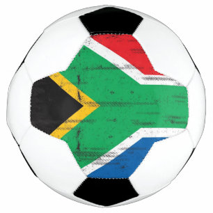 Südafrikanische Flagge Fußball