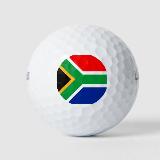 Südafrikanische Flagge Golfball (Vorderseite)