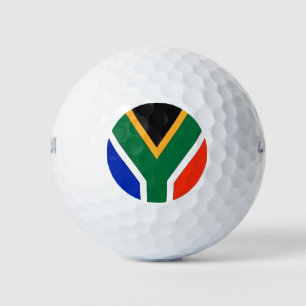 Südafrikanische Flagge Golfball