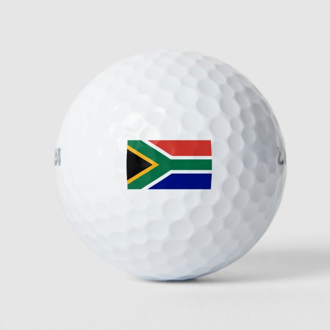Südafrikanische Flagge Golfball (Vorderseite)