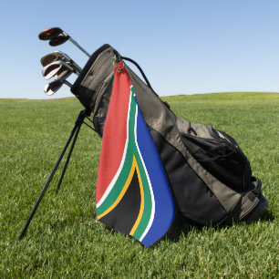 Südafrikanische Flagge Golfhandtuch