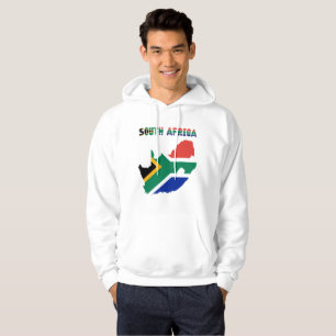 Südafrikanische Flagge Hoodie