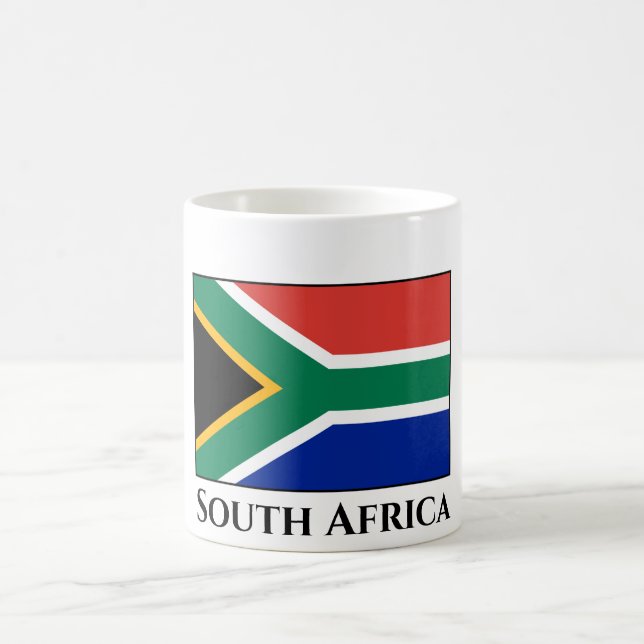 Südafrikanische Flagge Kaffeetasse (Mittel)