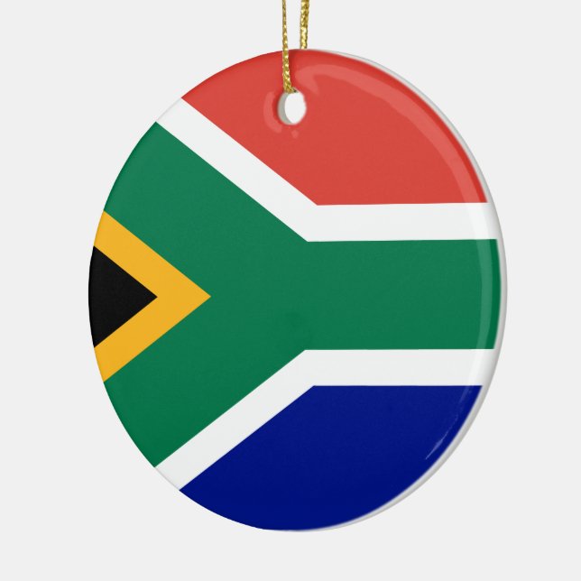 Südafrikanische Flagge Keramik Ornament (Links)