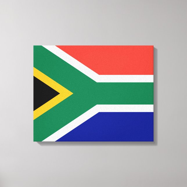 Südafrikanische Flagge Leinwanddruck (Vorderseite)