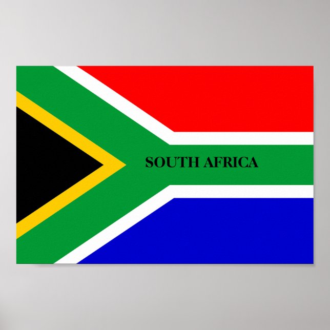 Südafrikanische Flagge Poster (Vorne)