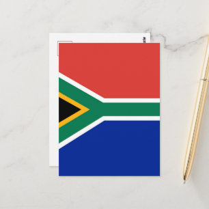 Südafrikanische Flagge Postkarte