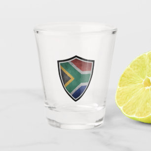 Südafrikanische Flagge Schnapsglas