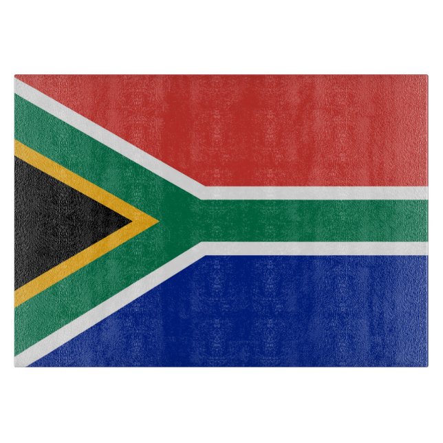 Südafrikanische Flagge Schneidebrett (Vorderseite)