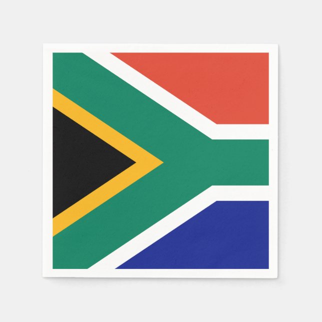 Südafrikanische Flagge Serviette (Vorderseite)