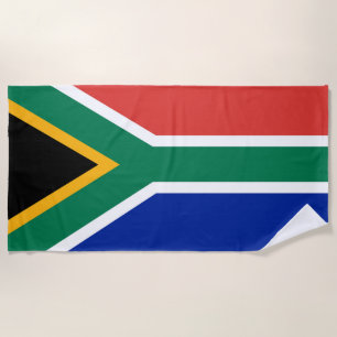 Südafrikanische Flagge Strandtuch