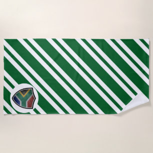 Südafrikanische Flagge Strandtuch