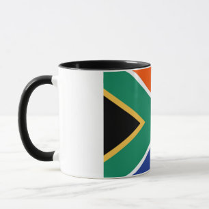 Südafrikanische Flagge Tasse