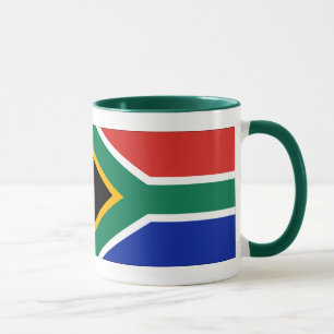 Südafrikanische Flagge Tasse