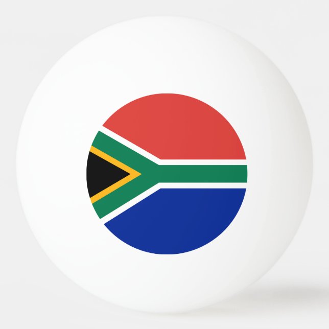 Südafrikanische Flagge Tischtennisball (Vorderseite)
