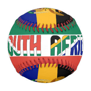 Südafrikanische Flagge und Wappen - Patriotik Baseball