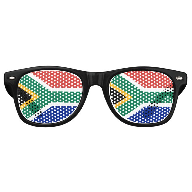 Südafrikanische Flaggenbrille Sonnenbrille (Vorderseite)
