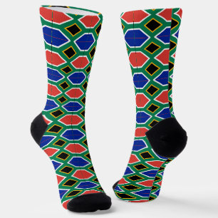 Südafrikanische Flaggensocken, Patriotische Afrika Socken