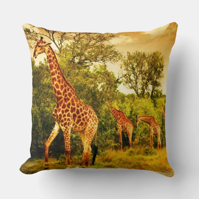 Südafrikanische Giraffen Kissen (Vorderseite)