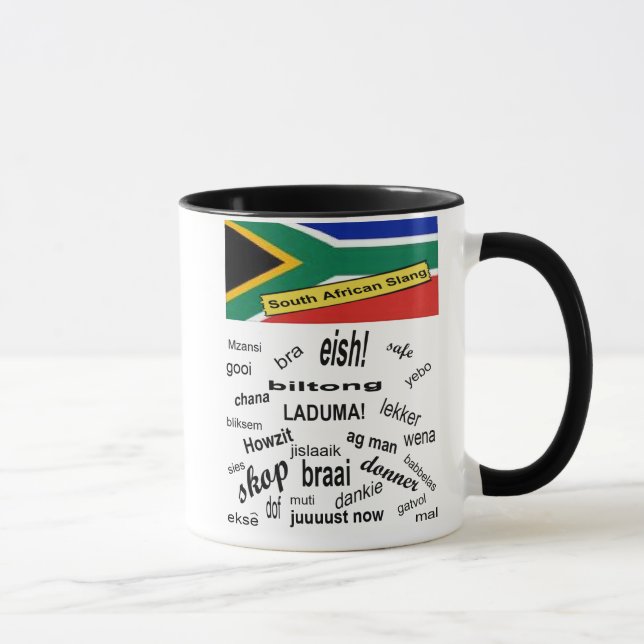Südafrikanische Jargon-Tasse Tasse (Rechts)
