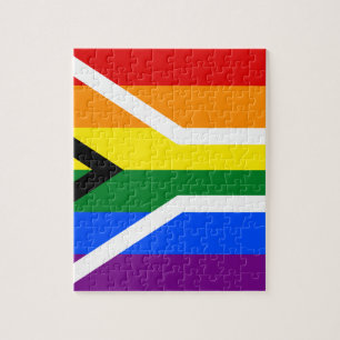 Südafrikanische Regenbogen-LGBT-Schwulen-Stolzflag