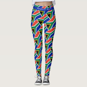 SÜDAFRIKANISCHE Schrift FÜHRT IHRE RASSE Personali Leggings