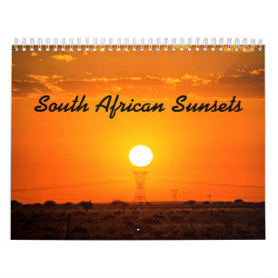 Südafrikanische Sonnenuntergänge Kalender