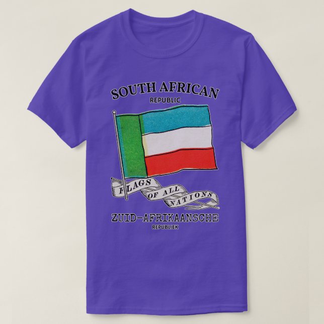 Südafrikanische Staatsflagge T-Shirt (Design vorne)