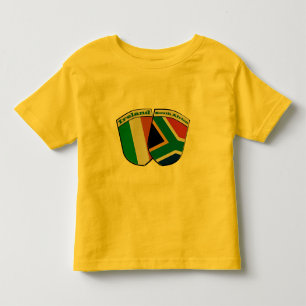Südafrikanische u. irische kleinkind t-shirt