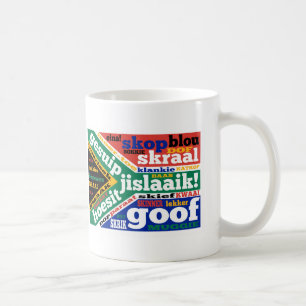 Südafrikanische Umgangssprache und Kolloquialismus Kaffeetasse