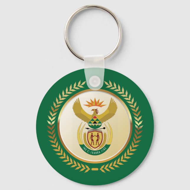 Südafrikanische Wappen Schlüsselanhänger (Vorderseite)