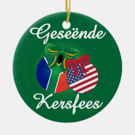 Südafrikanische Weihnachtsverzierung - Keramik Keramik Ornament