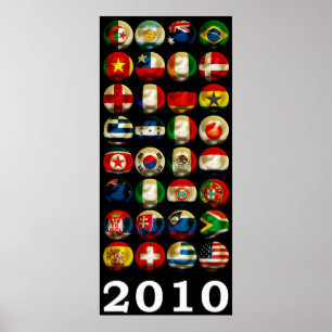 Südafrikanische Welt 2010 Poster