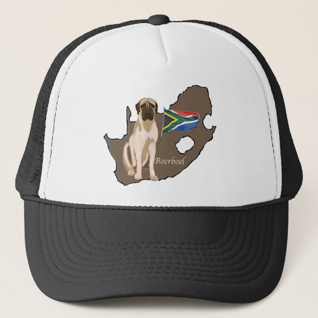 Südafrikanischer Boerboel-Mastiff Truckerkappe (Vorderseite)