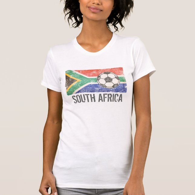 Südafrikanischer Fußball T-Shirt (Vorderseite)