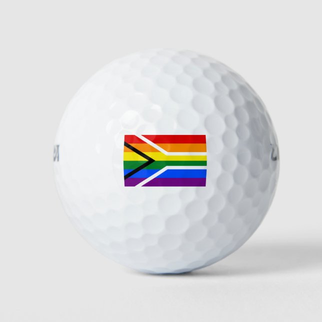 Südafrikanischer Gay Pride Golfball (Vorderseite)