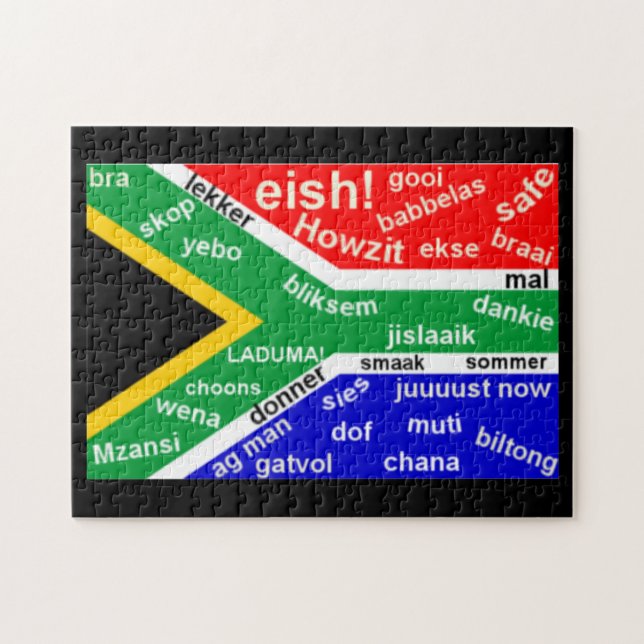 Südafrikanischer Jargon-Puzzle (Horizontal)